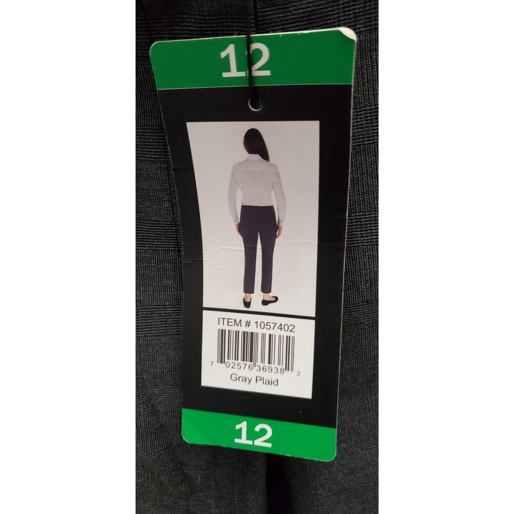 Mario Serrani Ladies Comfort Stretch Slim Fit Pant Tummy Control Gray Size 12/27 - Picture 3 of 7